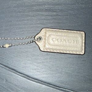 Coach Metallic Leather Hangtag Tag
